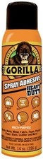 Gorilla Heavy Duty Spray Adhesive, Multipurpose and Repositionable, 14 Oz, Clear