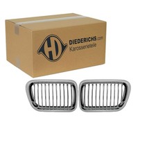 DIEDERICHS SPORT GRILL KÜHLERGRILL NIEREN CHROM SCHWARZ passend für BMW 3er E36