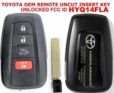 OEM UNLOCKED Toyota Highlander 2020-2023 remote HATCH SMART UNCUT key HYQ14FLA