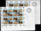 /// HUNGARY 1991 - 2 FDC - PERF+IMPERF - ARCHITECTURE
