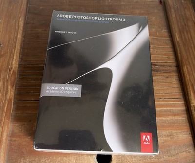 NEW Adobe Photoshop Lightroom 3 Full Retail Version WIN/MAC - Sealed