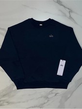 Size XS-Alo Yoga Accolade Navy Blue Crew Neck Pullover Sweatshirt- FREE Shipping