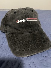 NASA Retro Faded Fabric Dark Blue Adjustable Strap Hat