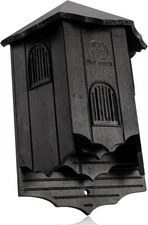 Wooden Castle Bat Houses for Outside Bat Box for Outdoors - Large Three Chamber 