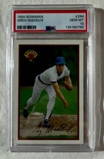 Bowman 1989 Greg Maddux #284 Chicago Cubs Base PSA 10 Baseball