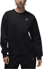 Nike Air Jordan Brooklyn Fleece Crewneck Sweatshirt FV7074 Women's Black NWT S