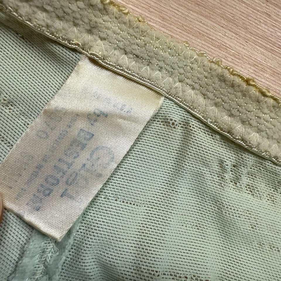 Faja Lencería Vintage Años 60 Talla Pequeña Ligas Parte Inferior Abierta Encaje Transparente Nylon Foto 3 de 4