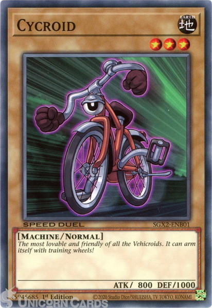 SGX2-ENB01 Cycroid :: Common 1st Edition Mint YuGiOh Card