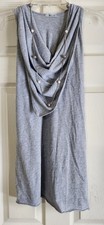 $8.88 DRESS SALE Gray Cowl Neck Twisted Racerback Tank Top/Dress Size Large