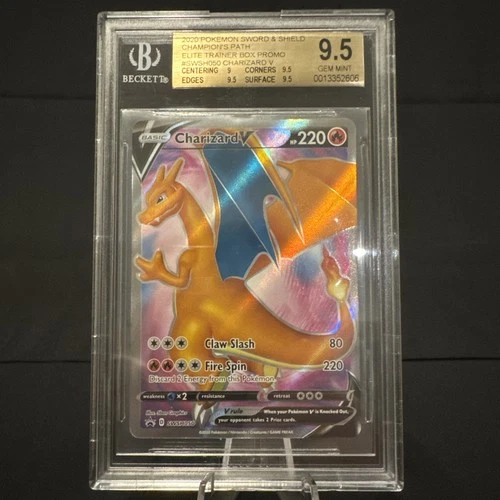 Pokémon TCG 2020 Champions Path ETB Promo Charizard V SWSH050 | BGS 9.5