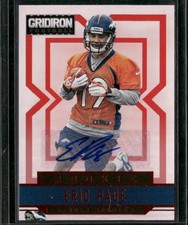 2012 Panini Gridiron #236 Eric Page Rookie Autographs X's #470/499