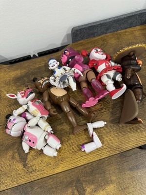 Funko Five Nights At Freddys Action Figure Lot Of 7 Parts Of Figures And 2 Parts