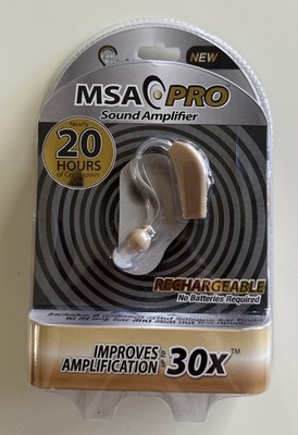 Brand New Sealed MSA Pro Sound Hearing Amplifier - Beige (1109351)