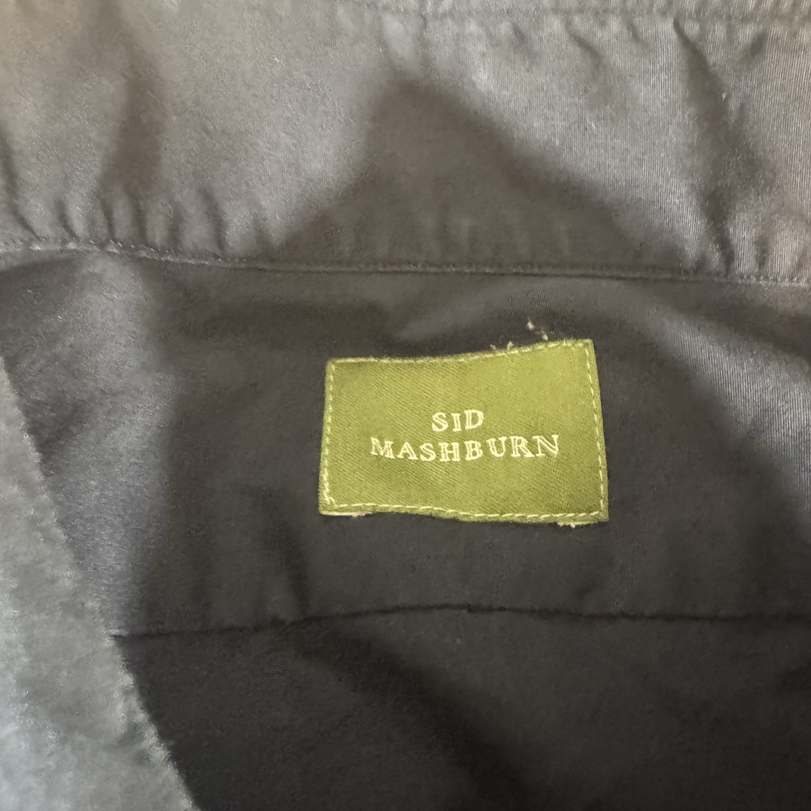 Sid Mashburn Shirt Mens Medium M Blue Slim Fit Long Sleeve Lightweight