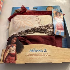 Disney Moana's Adventure Outfit Halloween Costume Size 4-6X Moana 2 Jakks NEW
