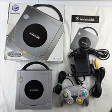 Nintendo GameCube GC Platinum Silver Edition, DOL-101 In Box