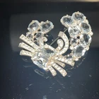 VINTAGE STERLING SILVER EISENBERG FUR CLIP BROOCH