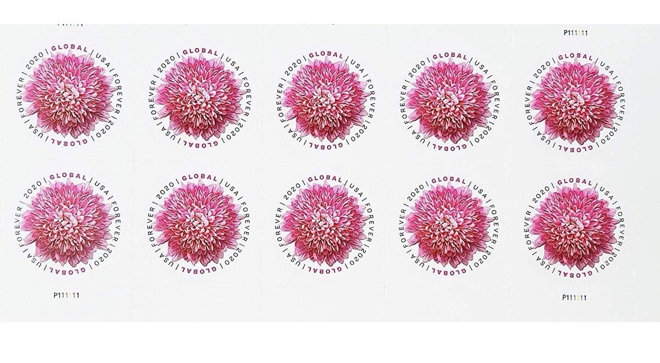 USPS Global International Mail Forever Postage Stamps  (10 Sheets=100 pcs)