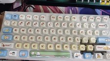 Chiikawa Hachiware moa Keycaps 116 Keys PBT K...