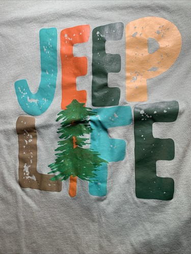 Womens Canvas Jeep Life Light Green T-Shirt-Medium (#1) - Picture 2 of 7