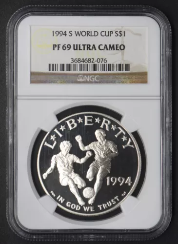 1994-S NGC PF69 Ultra Cameo World Cup Commemorative Dollar $1 -COINGIANTS -