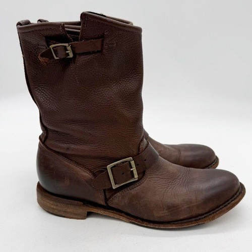 Vintage Shoe Company Veronica braun Leder Schnalle Riemen Westernstiefel Größe 9 USA - Bild 3 von 12