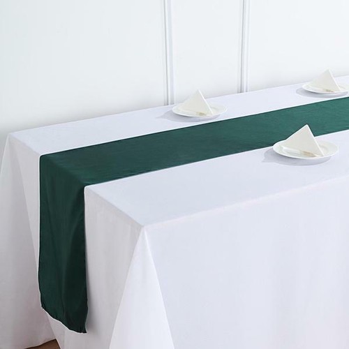 Table Linens Dinner Banquet Party Tablecloth Wedding Satin Table Runner 12"x108" - Picture 69 of 119