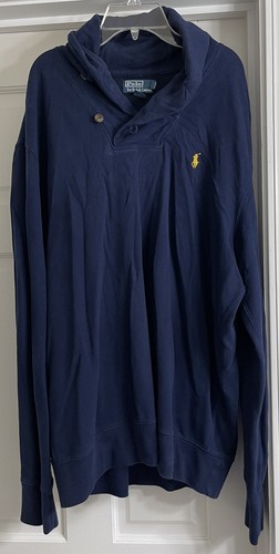 Polo Ralph Lauren Logo Cowl Neck L/S Sweater Men's Sz XL!