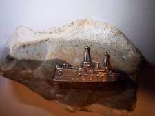 Patriotische-Krawattennadel-Brosche-925-Silber-sig.O.H-Schiff-Royal-Navy