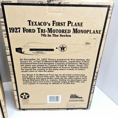 Wings of Texico Series 7 1927 Ford Tir Motor & 8 The Duck Diecast Bank Ertl - Picture 14 of 23