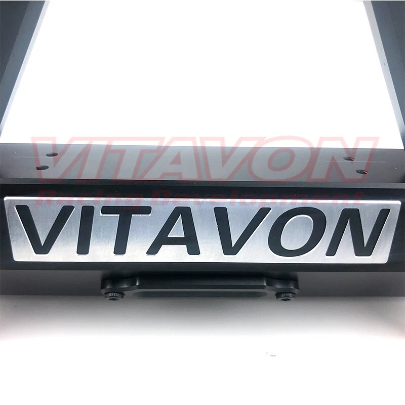 Vitavon CNC Aluminum 7075 Front Bumper for Axial SCX6 Trail Honcho 1/6 Black - Image 3 of 4