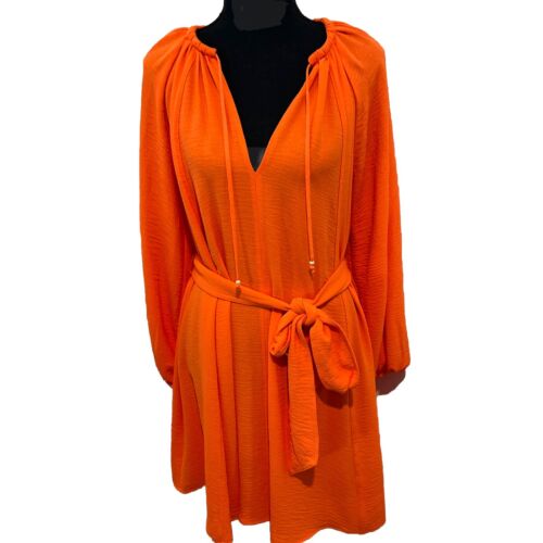 Antonio Melani Dress Women’s Extra Large V Neck Long Sleeve Mandarin $169