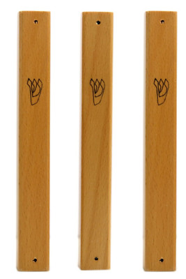Classic Elegant Wood Mezuzah Case - 3 PACK - For 12cm / 5'' Scroll Mezuza
