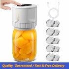 Electric Mason Jar Vacuum Sealer Kit for Wide Mouth and Regular Mouth Mason Jars