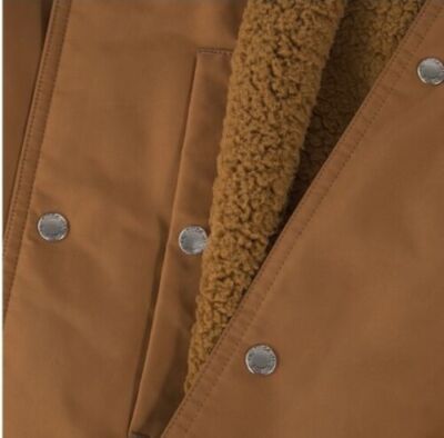 Puma x Maison Kitsune Men's Trench Coat Rubber Brown JACKET SZ XL