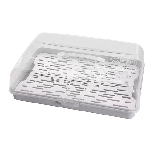Portable Cake Box Tub Carry Carrier Storage Container Rectangle w Cooler - Picture 5 of 5