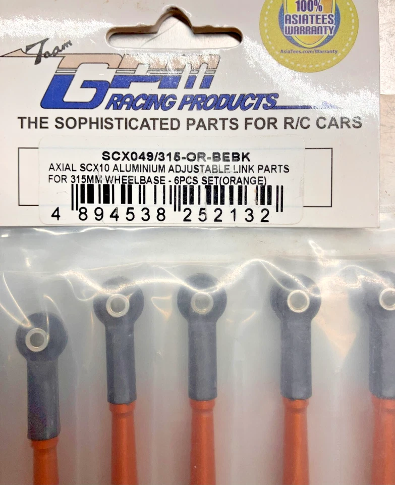 SCX049/315-OR-BEBK GPM Racing Adjustable Link Parts SCX10 315 mm Wheelbase - Image 3 of 4