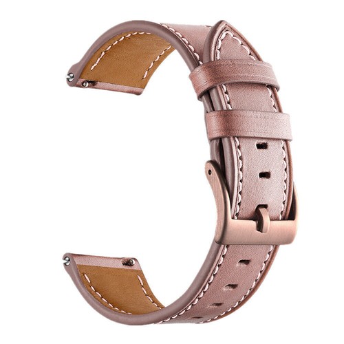 20mm 22mm Classic Genuine Leather Band Strap Quick fit for Samsung Huawei Watch - Picture 15 of 21