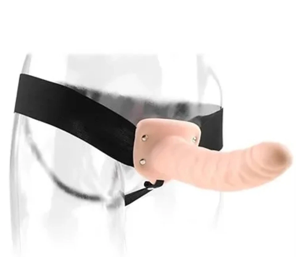 Fetish Fantasy 7" Correa Hueca Beige - Consolador Masculino Realista Dong PPA Juguete Sexual Foto 2 de 4