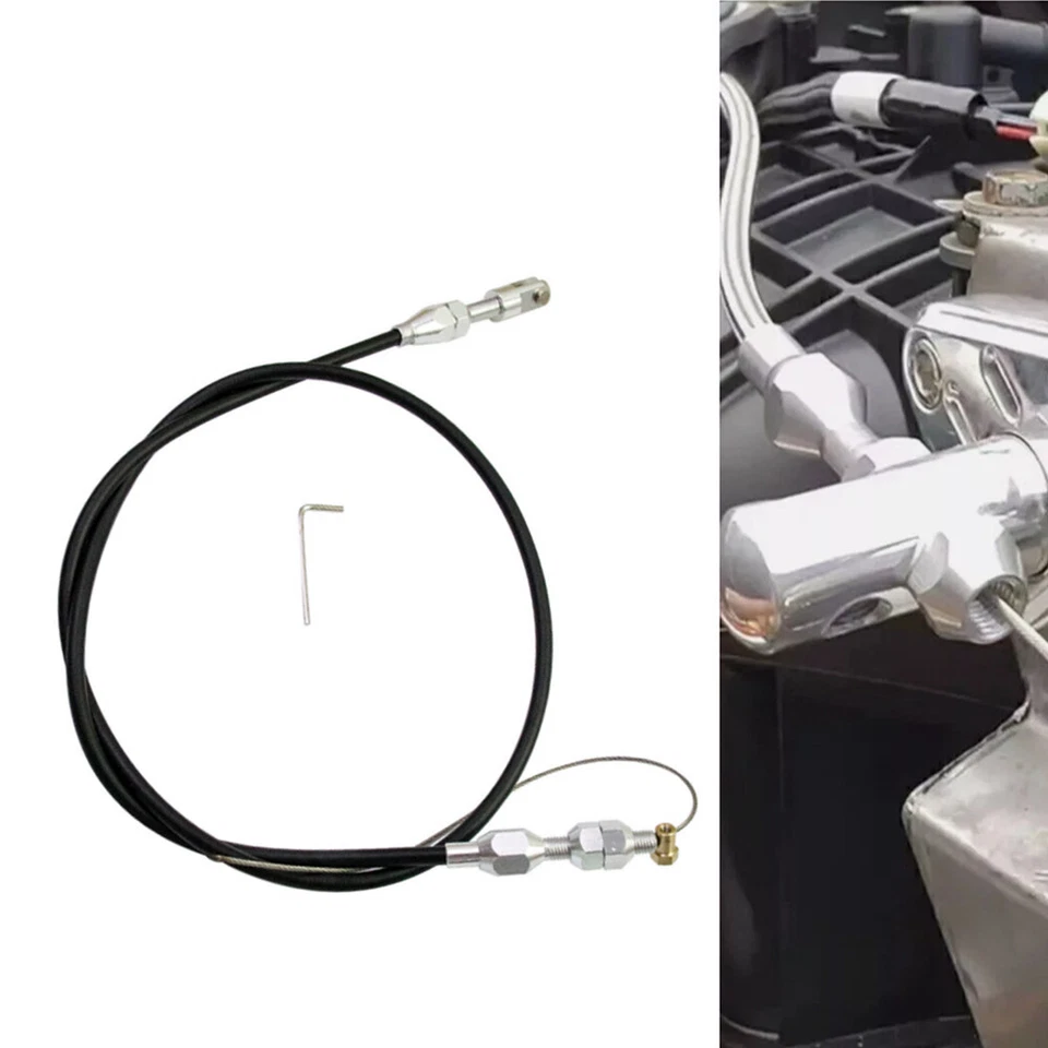 36inch Black Adjustable Car Modified Throttle Cable Accelerator Cable Universal Foto 4 de 4
