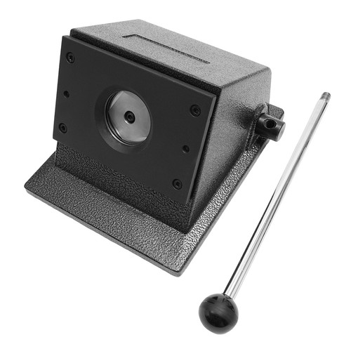 Fustellatrice grafica manuale 37 mm rotonda PVC carta card bottone - Foto 9 di 19
