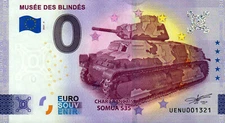 Zero Euro Note - 0 Euro - France - Musee of the Blind - Somua 2025-4