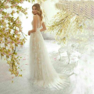 lace and mesh bridesmaid dress Long Sleeveless A-Line Lace Mesh Prom Gown