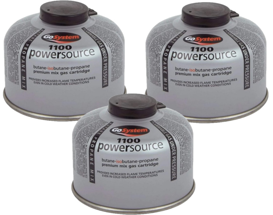 3 x 100g Canister Butane Propane Gas Cartridge Go System Camping Hiking Fishing