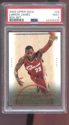 2003-04 Upper Deck Box Set #28 Lebron James ROOKIE RC PSA 9 Graded