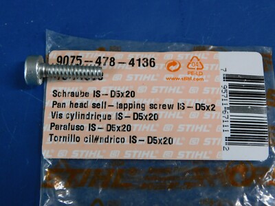 PAN HEAD SELF-TAPPING SCREW IS-D5X20 ( T27 ) # 9075 478 4136 FOR