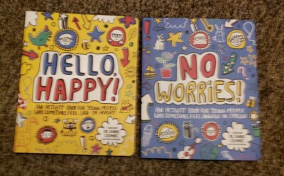 Hello, Happy! & No Worries! 2 Kids Activity Books To Help With Strong Emotions 