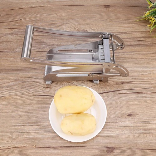 Stainless Steel French Fry Cutter 2 Blade Potato Vegetable Chopper Dicer - Picture 4 of 13