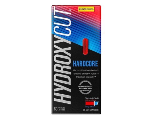 Hydroxycut Hardcore Weight Loss Capsules, Burn Calories, Increase Energy, 60 Ct