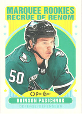 2021 Upper Deck Marquee Rookies O Pee Chee Brinson Pasichnuk